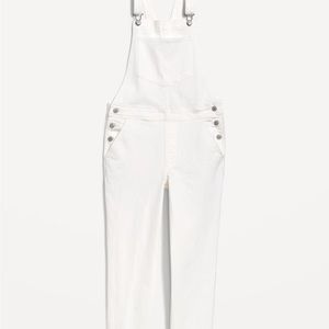 Old Navy straight white workwear for women overalls